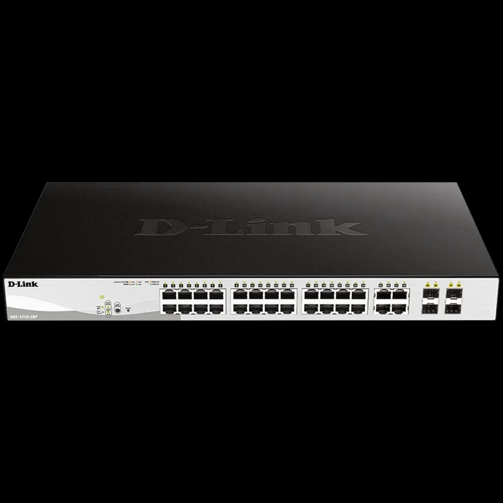 D-LINK 24 PoE 10/100/1000 Base-T port with 4 x 1000Base-T /SFP ports