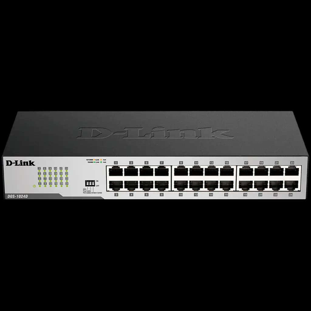 D-LINK Switch 24 x 1000/100/10Mbps, Niezarządzalny