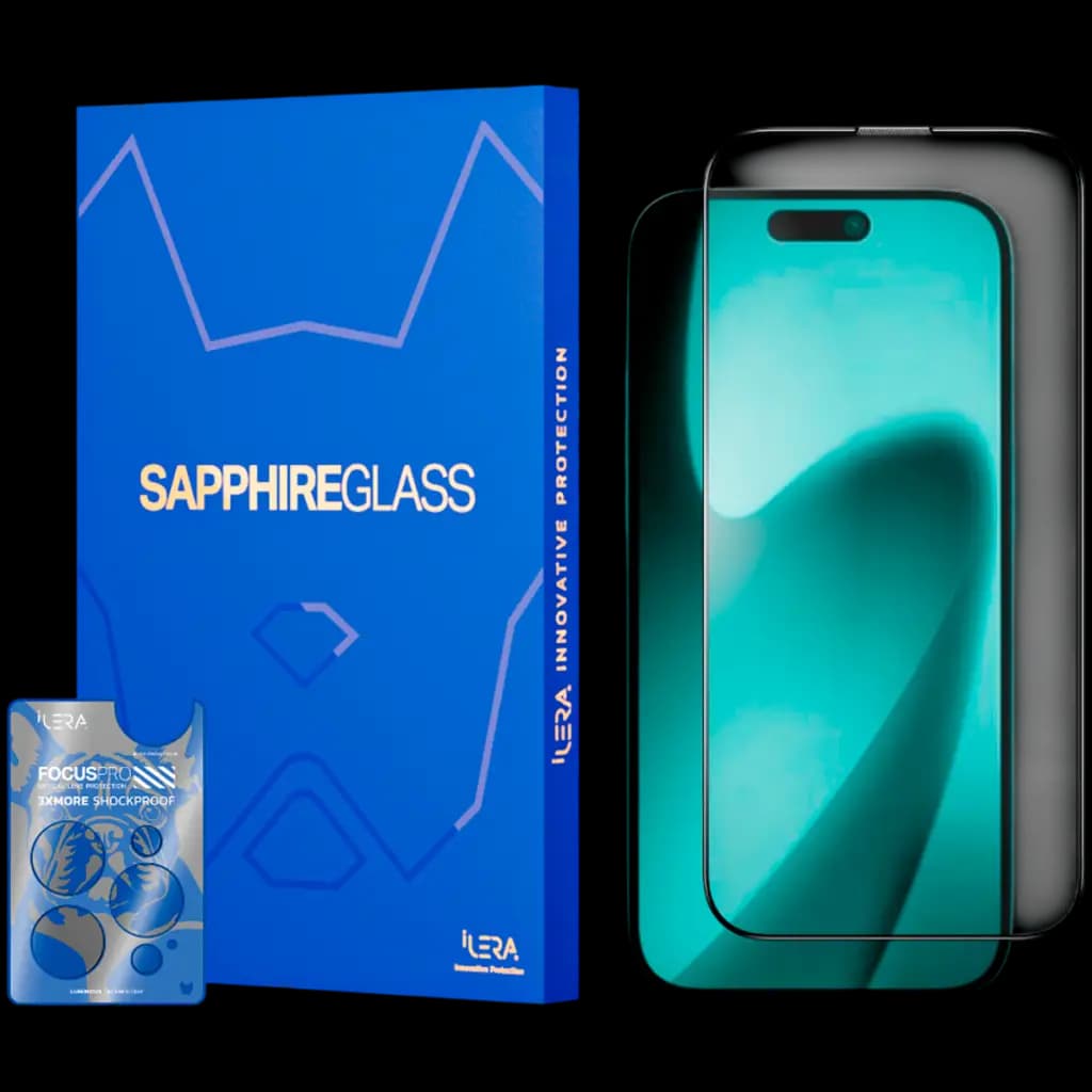 iLera Sapphire Ultra Glass 2.0 for iPhone 17 Pro