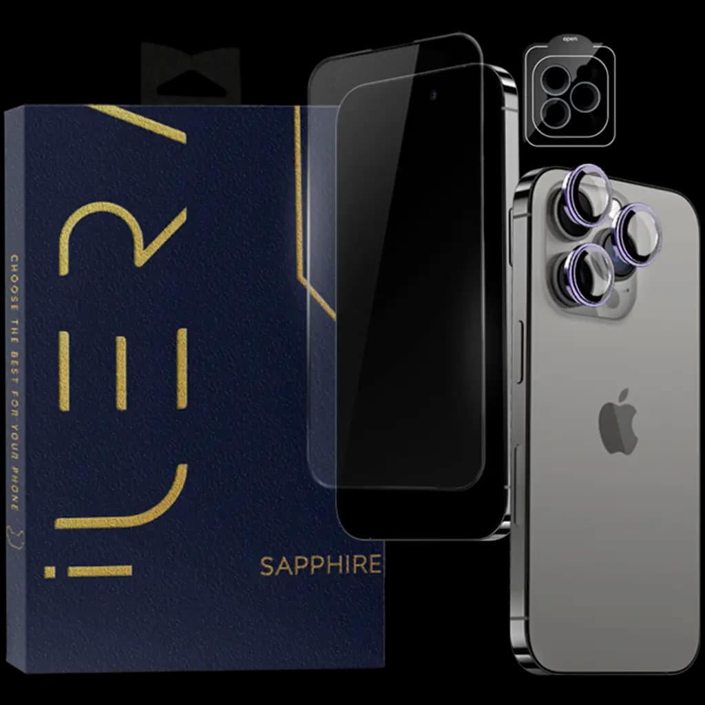 iLera Sapphire Ultra + Glass Szkło ochronne do iPhone iPhone 15 Pro Max