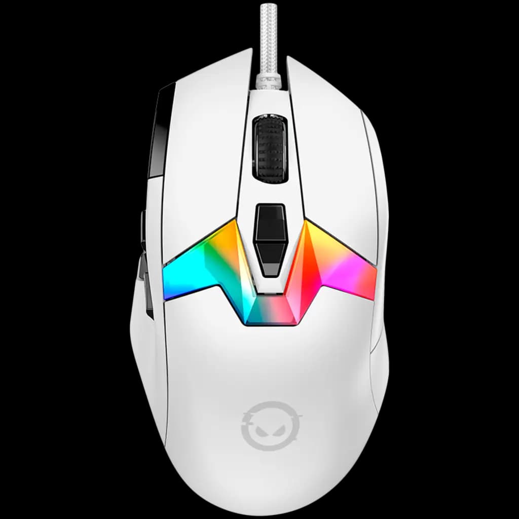 LORGAR Mysz Gamingowa Pro MSP80, 8000 Hz, Biała