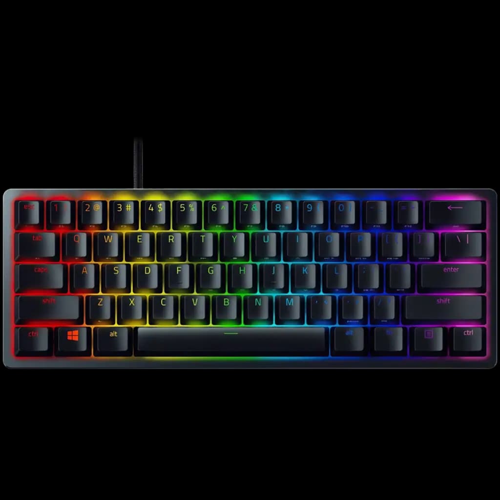 RAZER Klawiatura Gamingowa Przewodowa Huntsman Mini Clicky Optical, Czarna, układ US