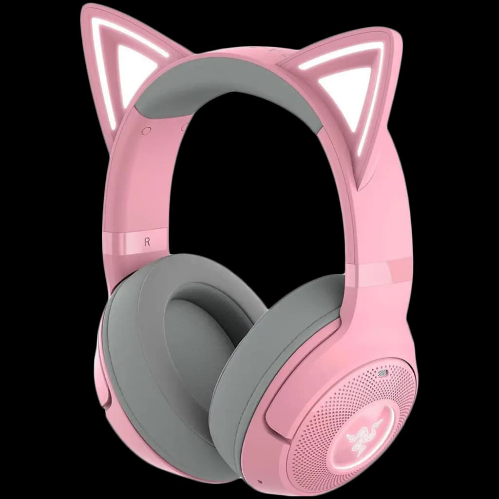 RAZER Słuchawki Gamingowe Kraken Kitty BT V2 - Quartz Ed. Różowe