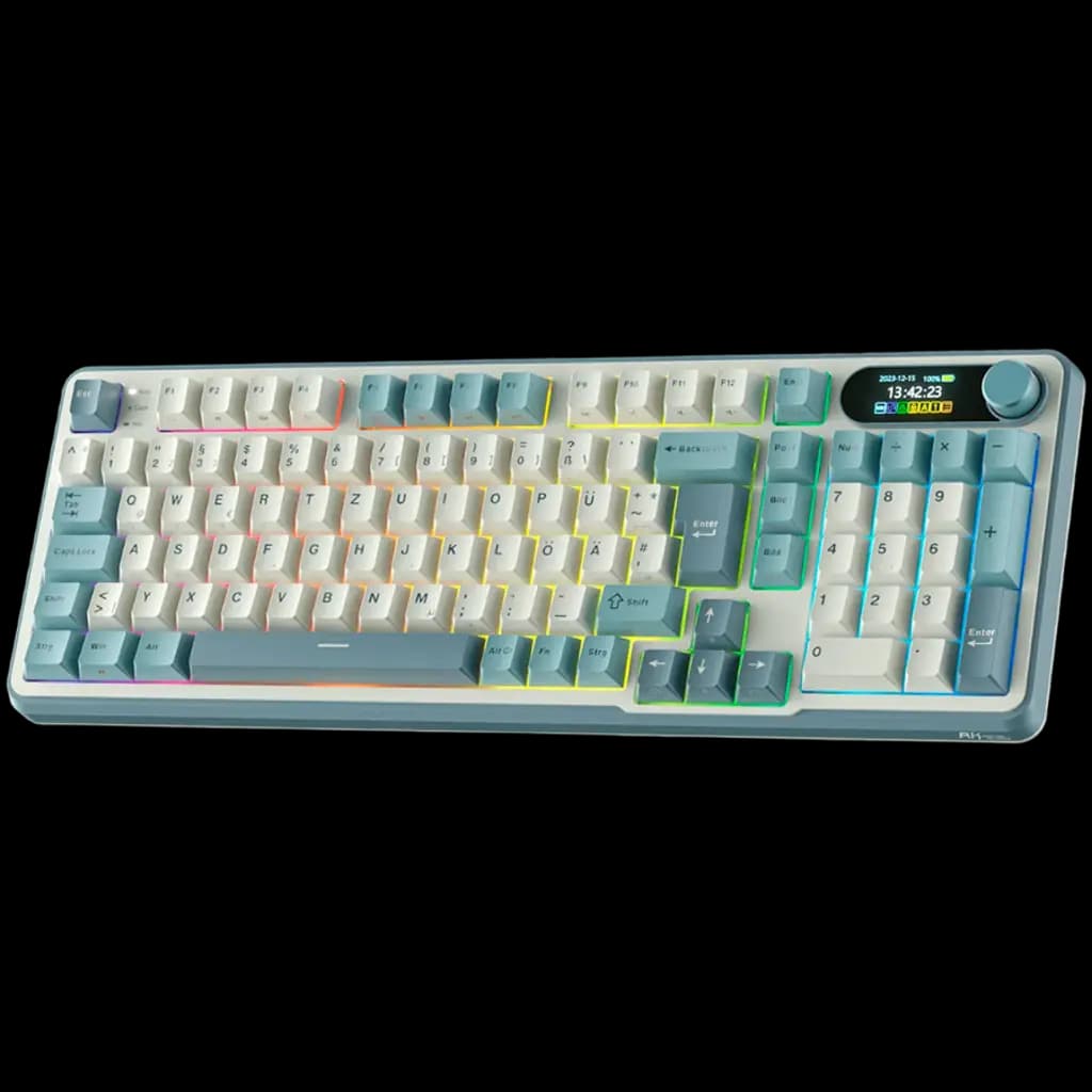 ROYAL KLUDGE RK-S98 Light Cloud Gaming Keyboard Chartreuse switch