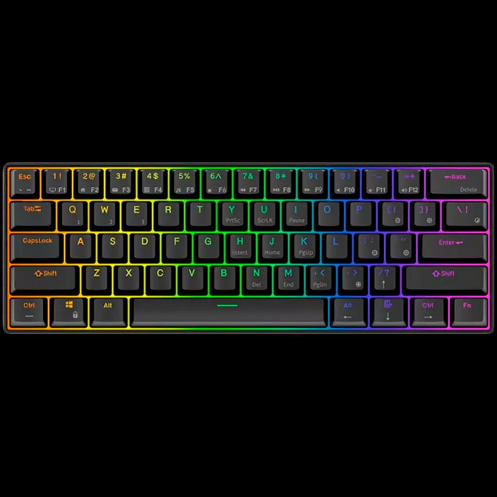 ROYAL KLUDGE RK61 Black Gaming Keyboard Red switch