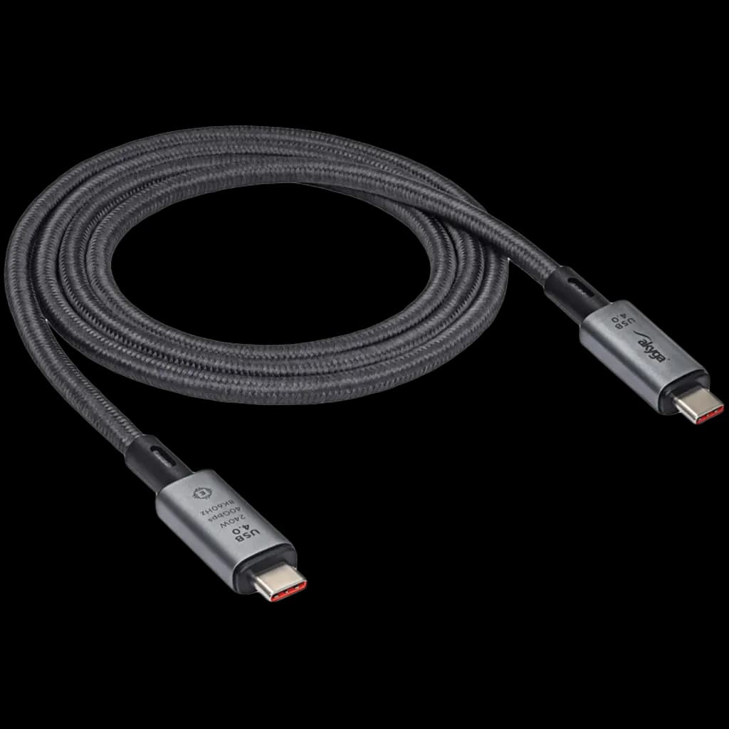 AKYGA Kabel USB Akyga AK-USB-45 USB type C (m) / USB type C (m) ver. 4.0 240W 40Gb/s 1m