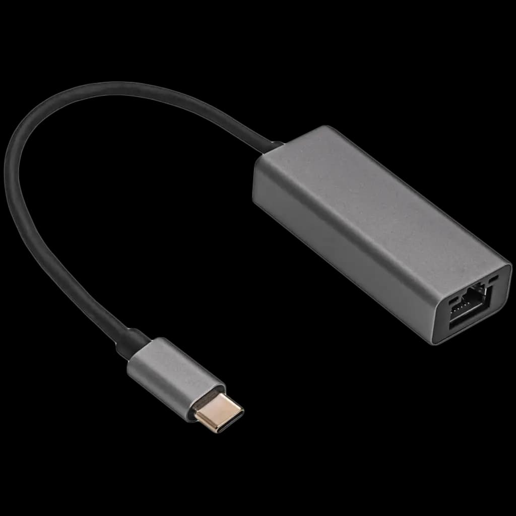 AKYGA Adapter z kablem Akyga AK-AD-65 karta sieciowa USB type C (m) / RJ45 (f) 10/100/1000 ver. 3.0 15cm