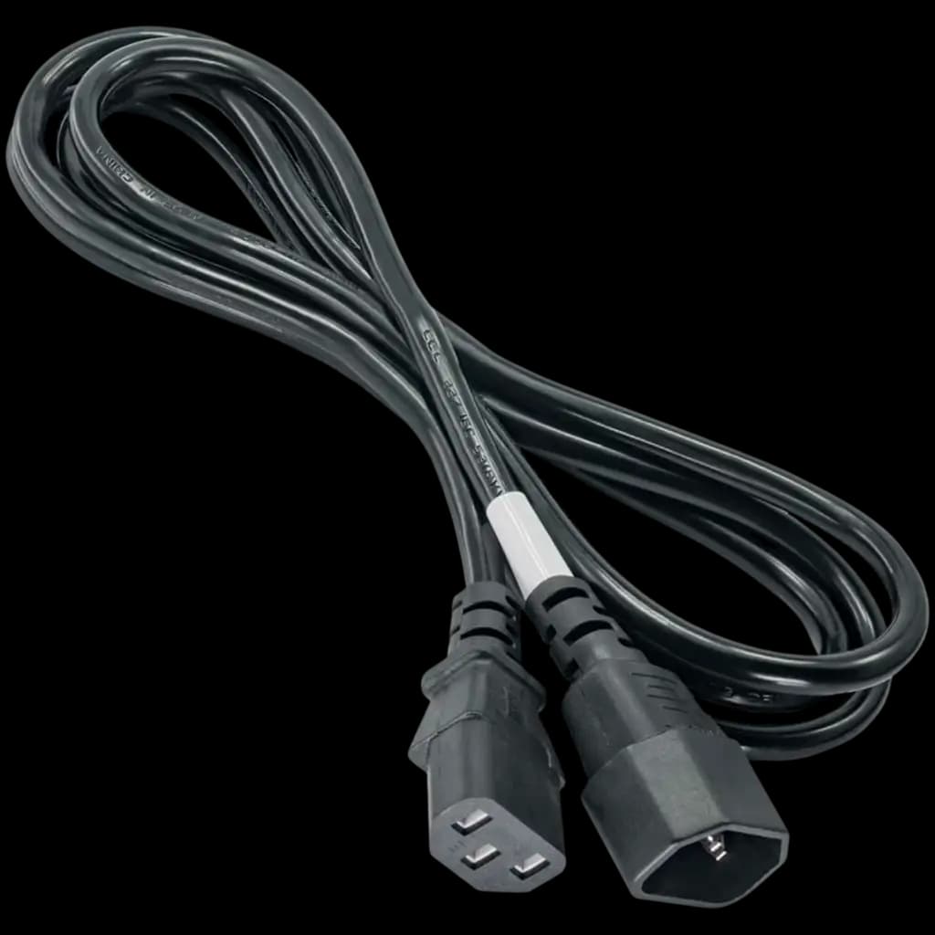 AKYGA Kabel zasilający Akyga AK-PC-03A przedłużacz CCA IEC C13 / C14 1.8 m