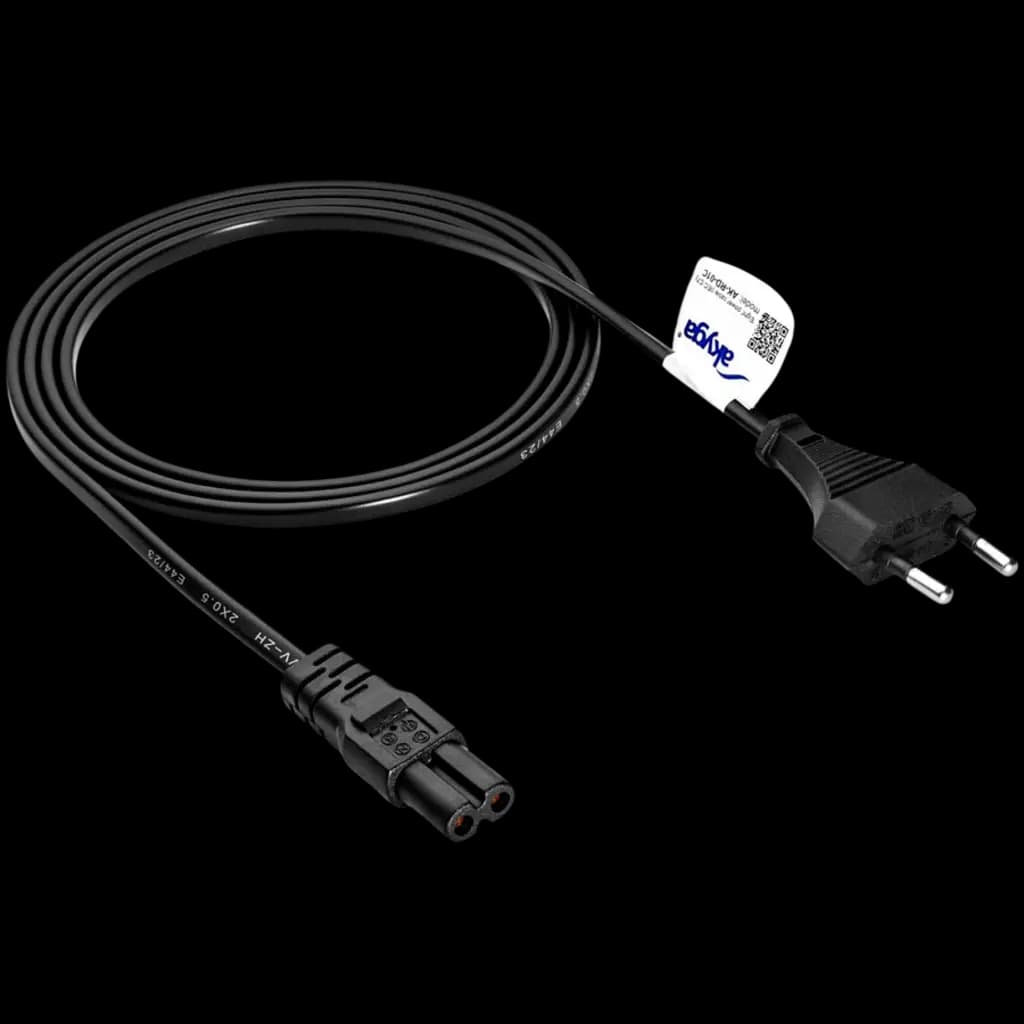 AKYGA Kabel zasilający ósemka Akyga AK-RD-01C CU 2x0.5mm² CEE 7/16 / IEC C7 1.5m
