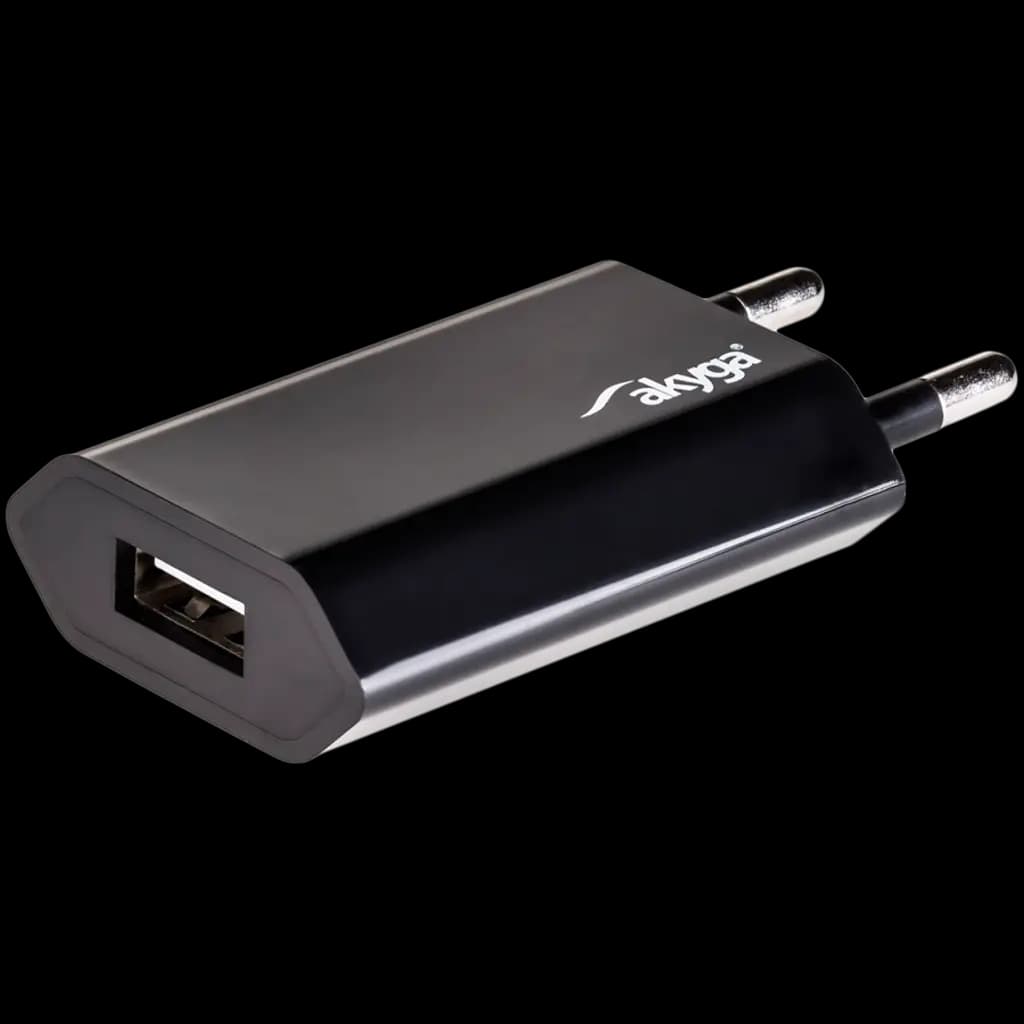 AKYGA Ładowarka sieciowa Akyga AK-CH-03BK 5W USB-A 5V / 1A czarna