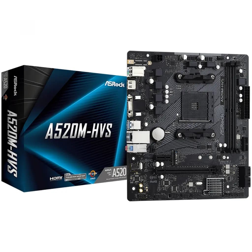 ASROCK A520M-HVS mATX AM4 DDR4