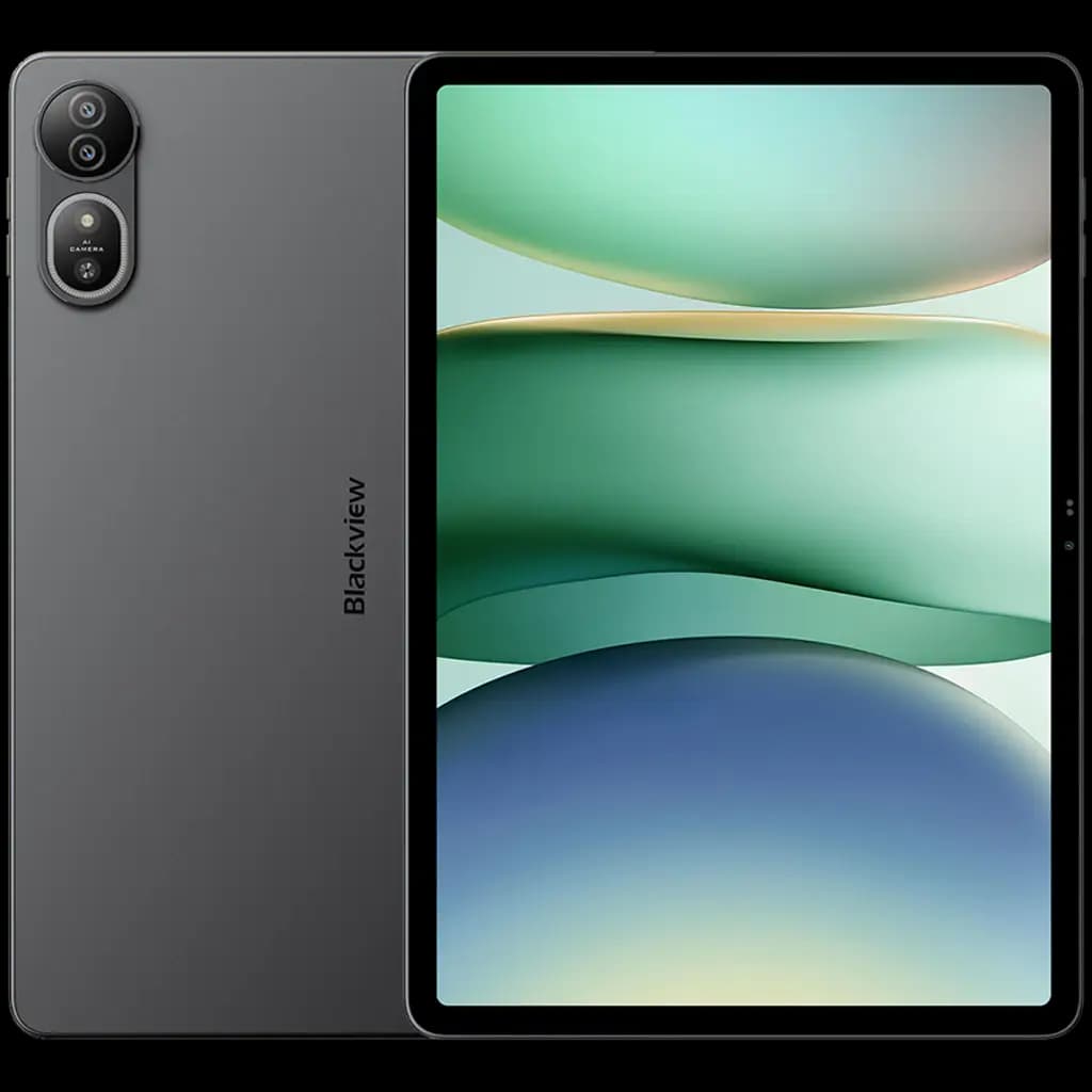 Blackview MEGA 12 SET 5G 12.2" FHD 2400x1600 120Hz 12GB+256GB MT Dimensity 7200 Octa-core 2.8GHz Cam 13MP/50+20MP 10000mAh NFC IP68 FP DualSim WiFi6E BT5.3 stylus case protective glass keyboard mouse headphones charger Android 16 Space Grey