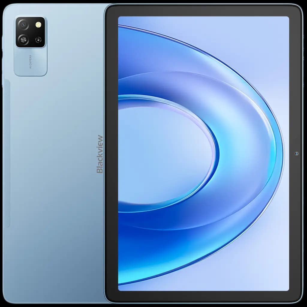Blackview Tab 60 Pro LTE 10.1-inch HD+IPS 800x1280 60Hz 8GB/128GB, Octa-core T606 1.6GHz Cam Front 5MP Rear 8MP Battery 7700mAh USB Type-C Cable SIM tool Film Case Android 15 Sunny Sky
