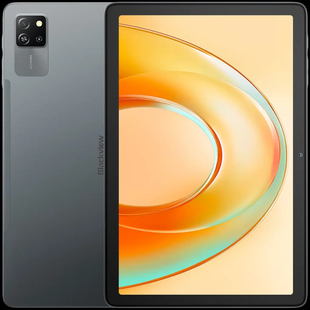 Blackview Tab 60 Pro SET LTE 10.1-inch HD+IPS 800x1280 60Hz 8GB/128GB, Octa-core T606 1.6GHz Cam Front 5MP Rear 8MP Battery 7700mAh + Charger USB Type-C Cable SIM tool Film Case Passive stylus Mouse Keyboard EN Android 15 Volcano Grey