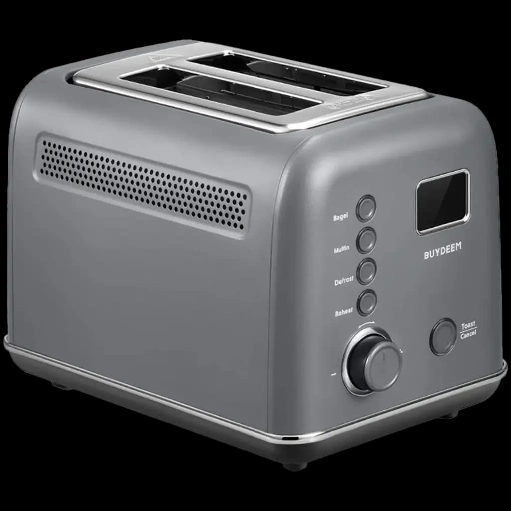 BUYDEEM Automatyczny Metalowy Toster na 2 kromki, DT730E, Ink Grey, EU