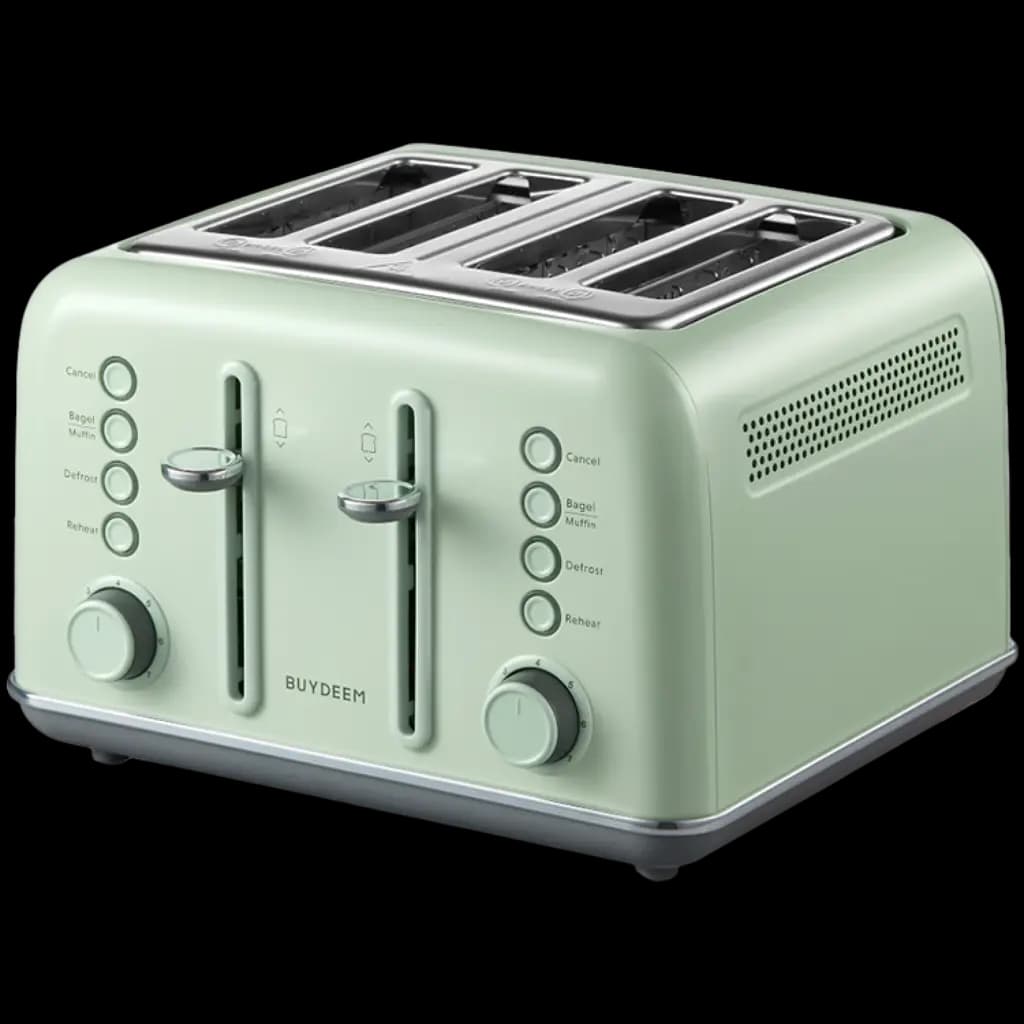 BUYDEEM Toster na 4 kromki, DT640E, Cozy Greenish, EU