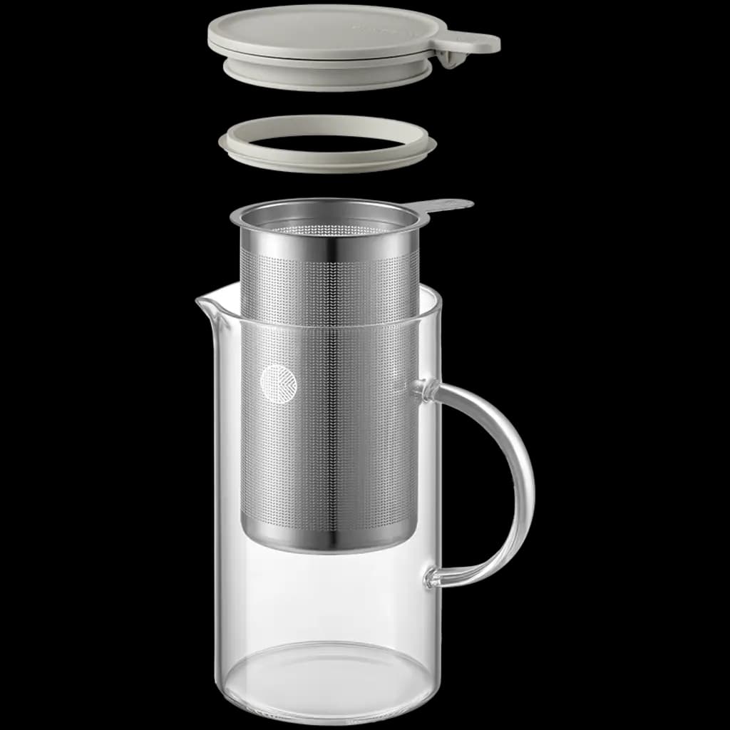 BUYDEEM Szklany dzbanek z zaparzaczem 800ml, CD2002