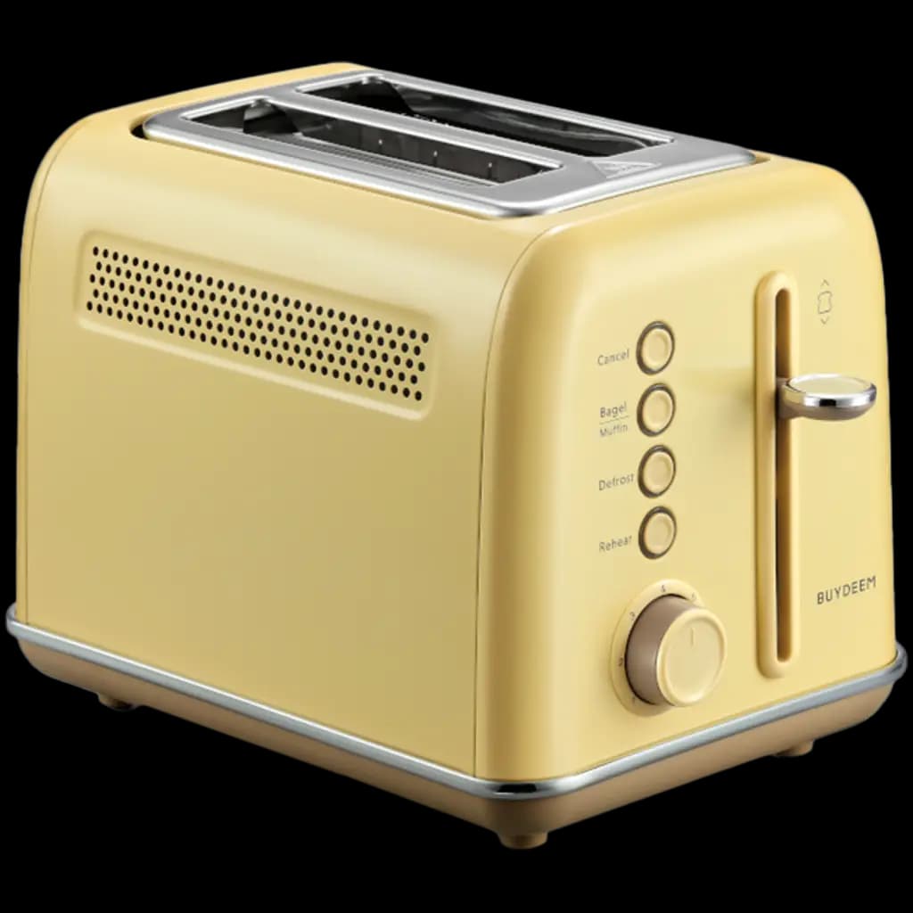 BUYDEEM Toster na 2 kromki, DT620E, Mellow Yellow, EU