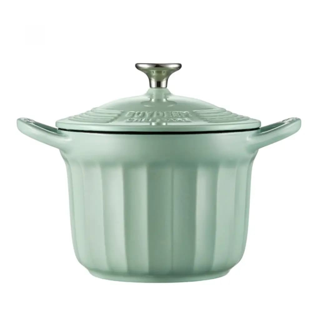 BUYDEEM Emaliowane naczynie żeliwne 1,8L, CP541, Cozy Greenish