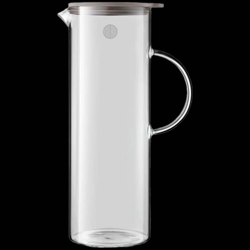 BUYDEEM Szklany Dzbanek z silikonową pokrywką 1200ml, CD2003