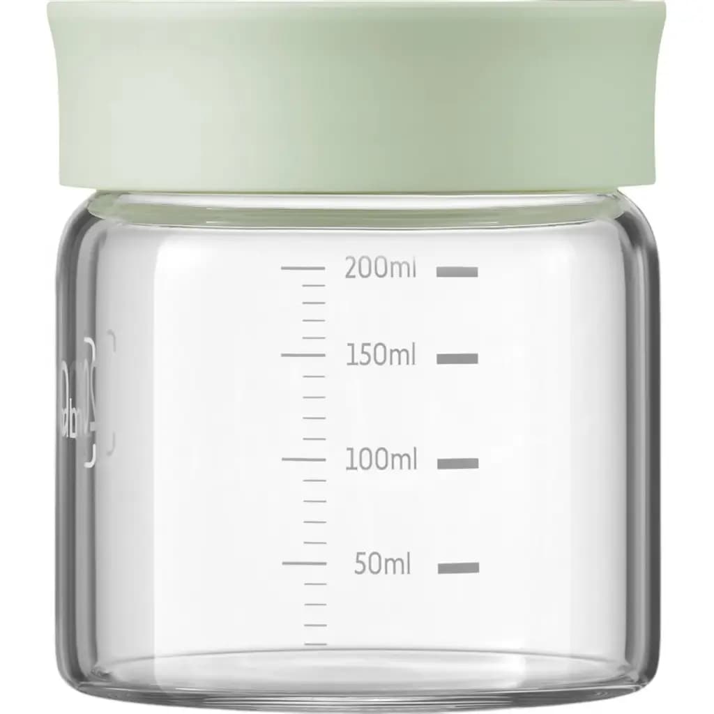 BUYDEEM Szklane słoiczki 200ml z nakrętką wze Cozy Greenish, CS1007/A1