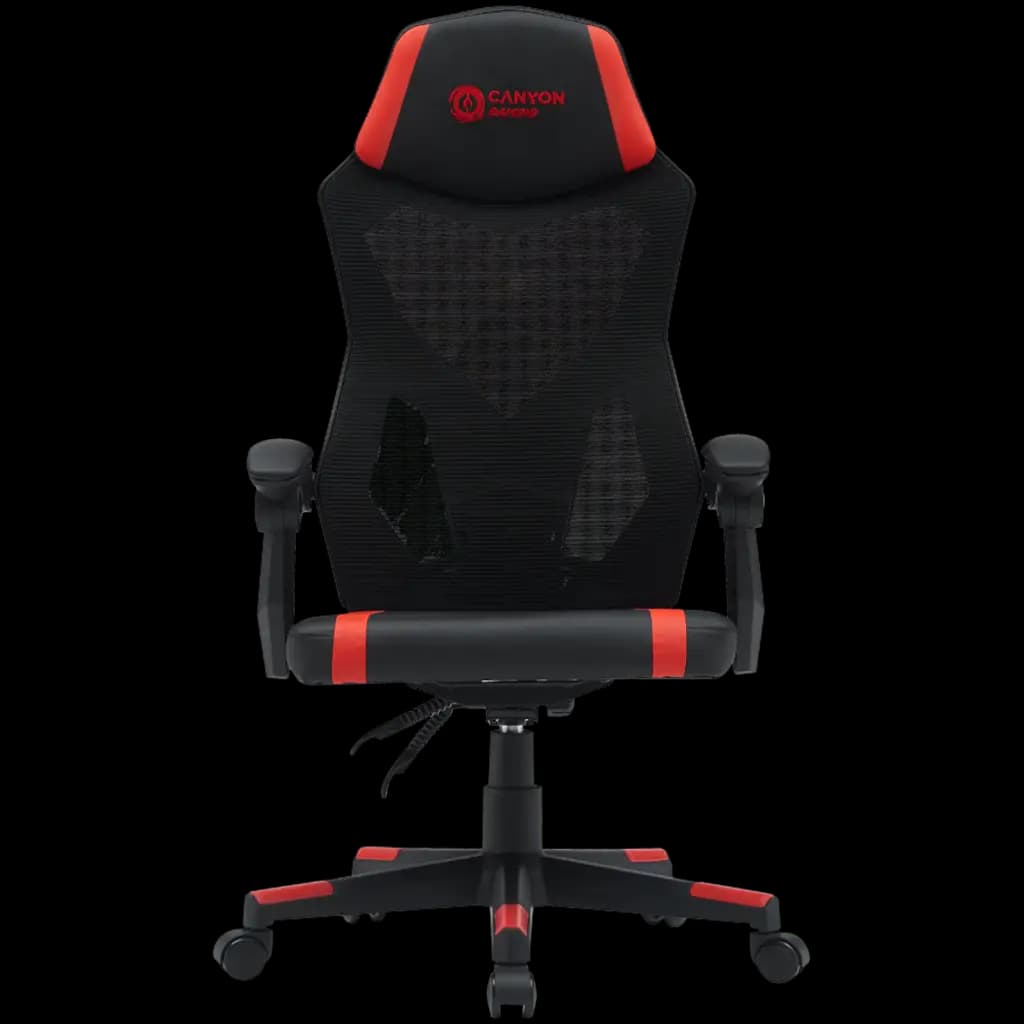 CANYON Fotel Gamingowy Flow MCH01 Mesh Czarno - Czerwony