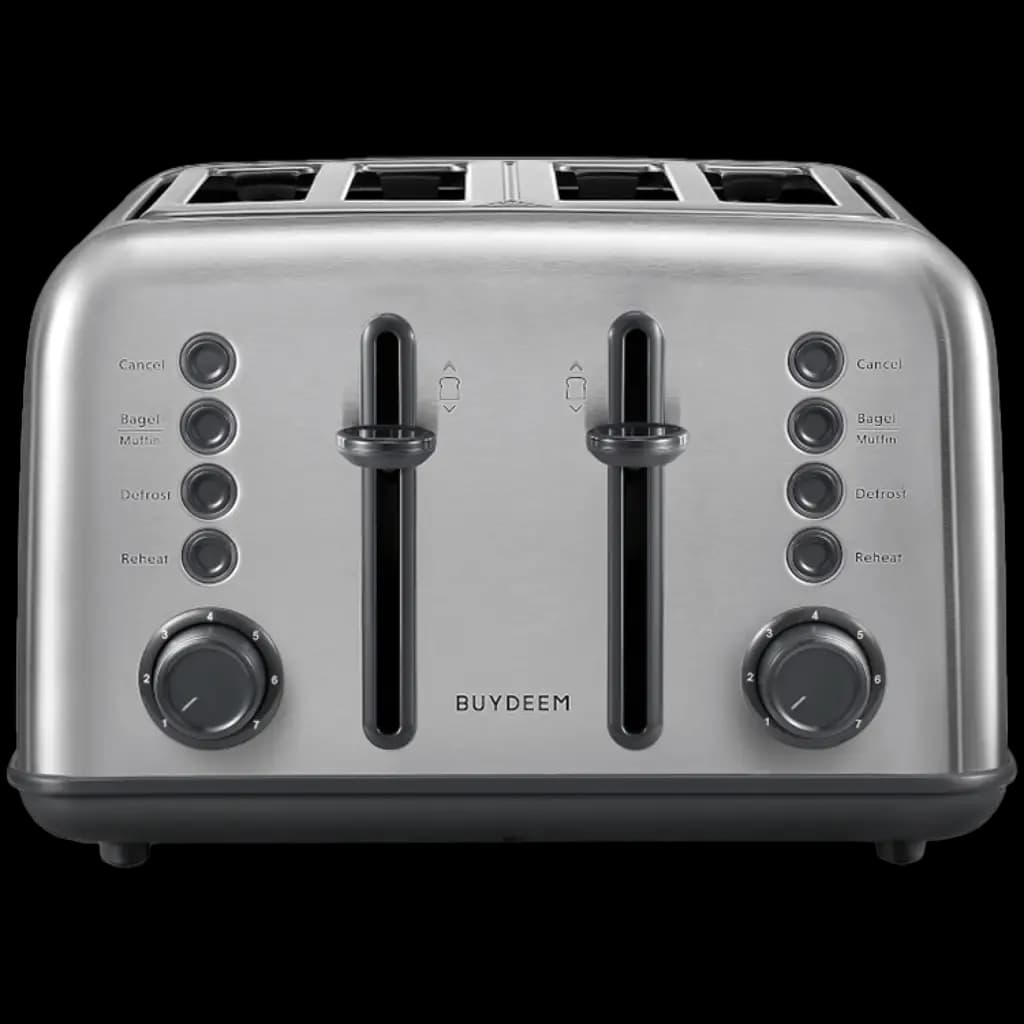 BUYDEEM Toster na 4 kromki, DT640E, Stainless Stell, EU