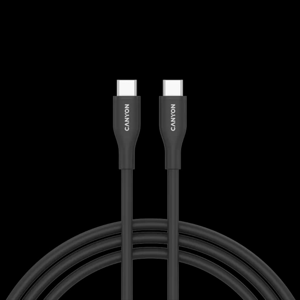 CANYON Kabel CC60SC10 C-C 60W 1m Silikonowy Czarny