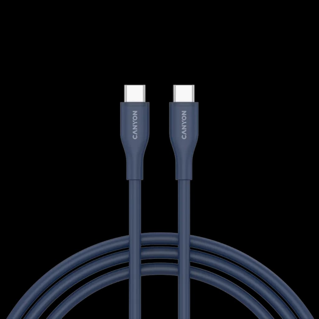 CANYON Kabel CC60SC10 C-C 60W 1m Silikonowy Granatowy
