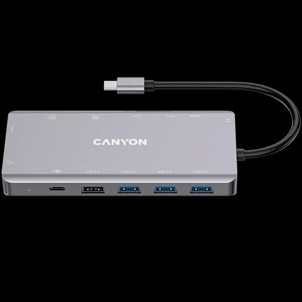 CANYON HUB DS-12 13 w 1 4k USB-C Szary