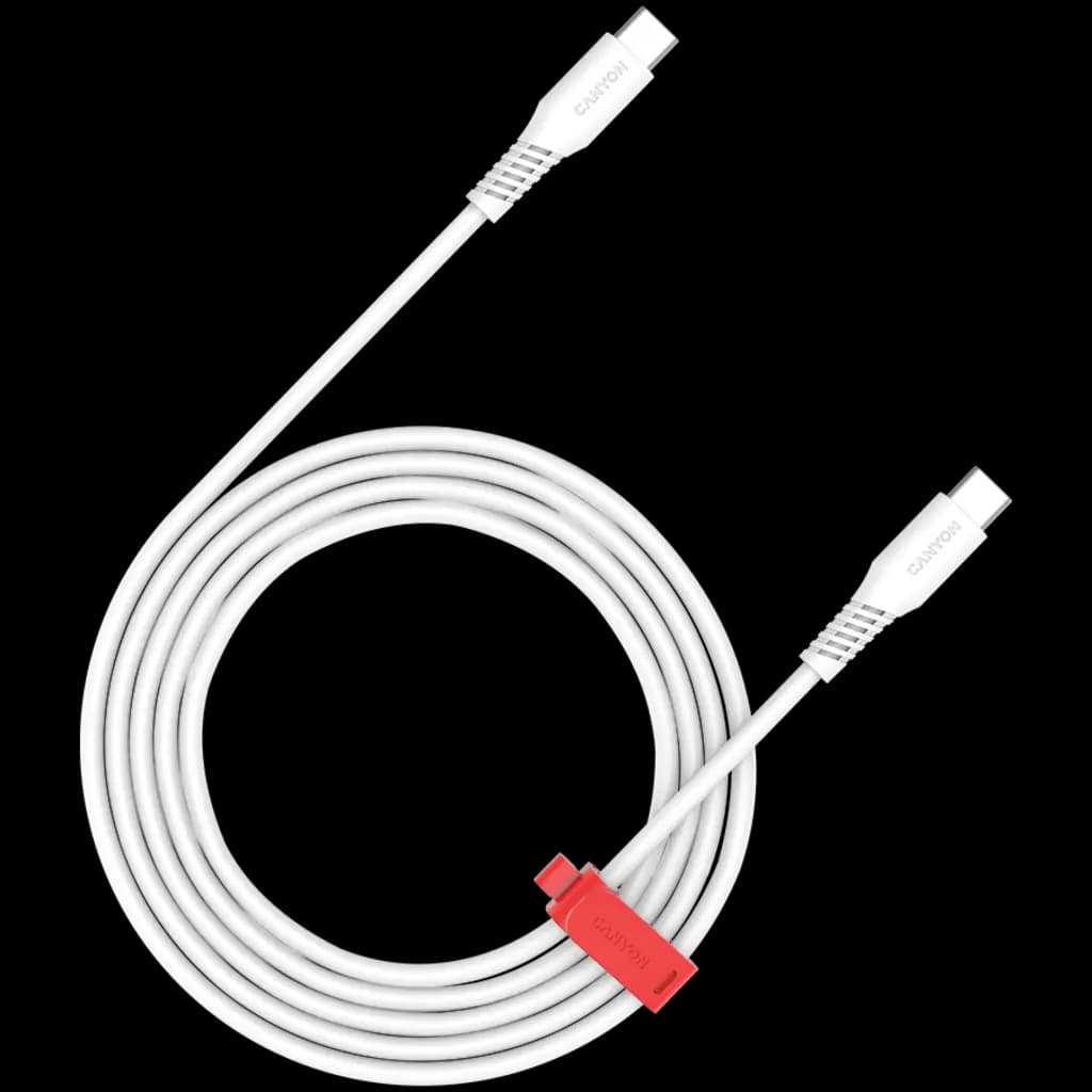 CANYON Kabel CC60SC C-C 60W 1.2m Biały