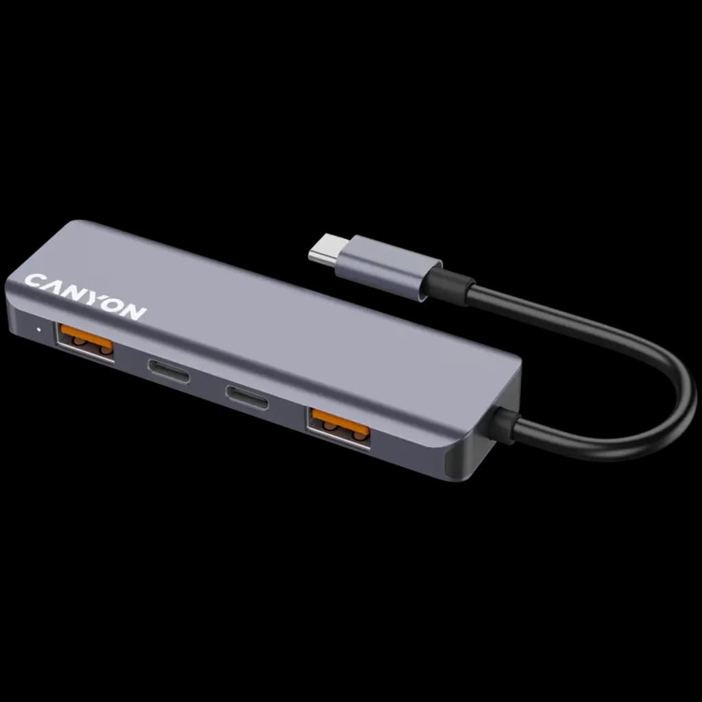 CANYON HUB DS-18 5 w 1 USB-C Szary