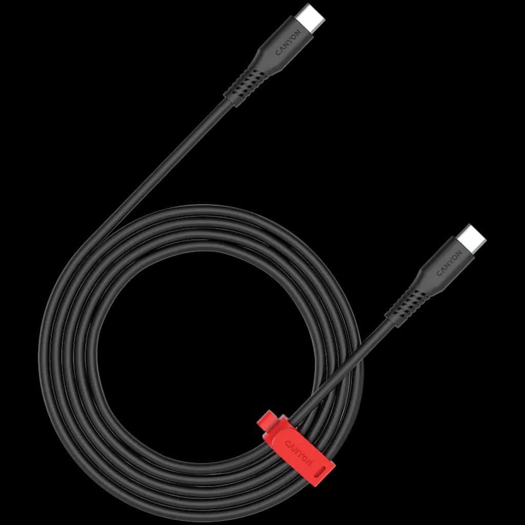 CANYON Kabel CC60SC C-C 60W 1.2m Czarny