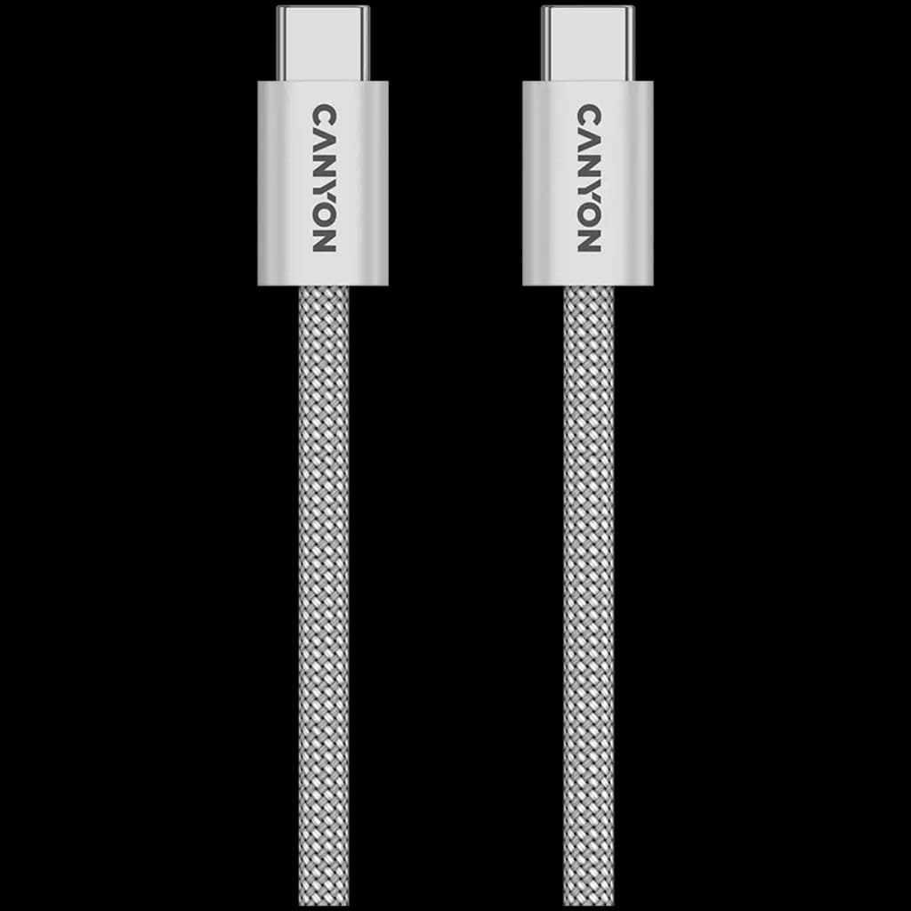 CANYON Kabel OnWire 60MG C-C 60W Magnes w oplocie 1m Szary