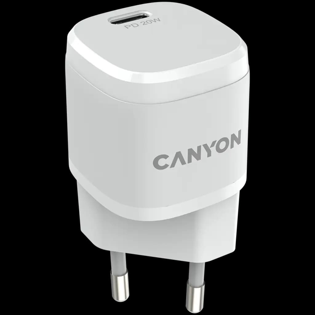 CANYON Ładowarka sieciowa H-20-05 PD 20W USB-C Biała