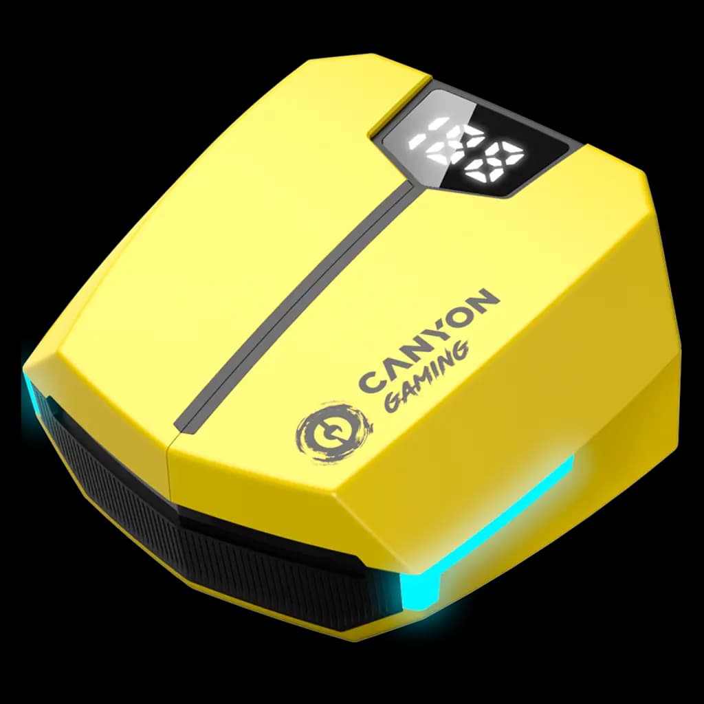 CANYON Słuchawki douszne DoubleBee GTWS-2 Żółte