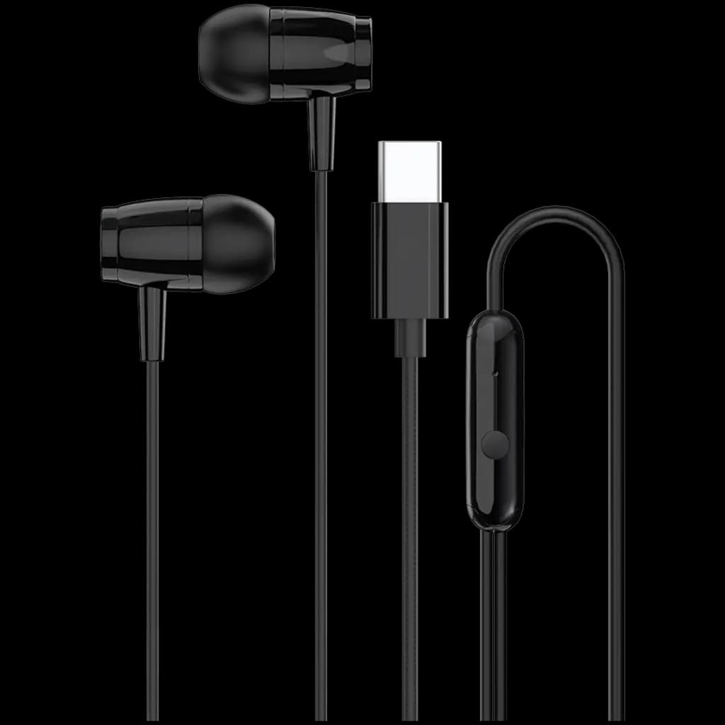 CANYON Słuchawki dokanałowe SEP-5 Przewód USB-C Czarne
