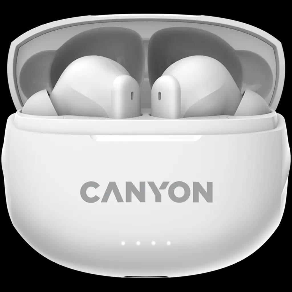 CANYON Słuchawki dokanałowe TWS-8  ENC Białe