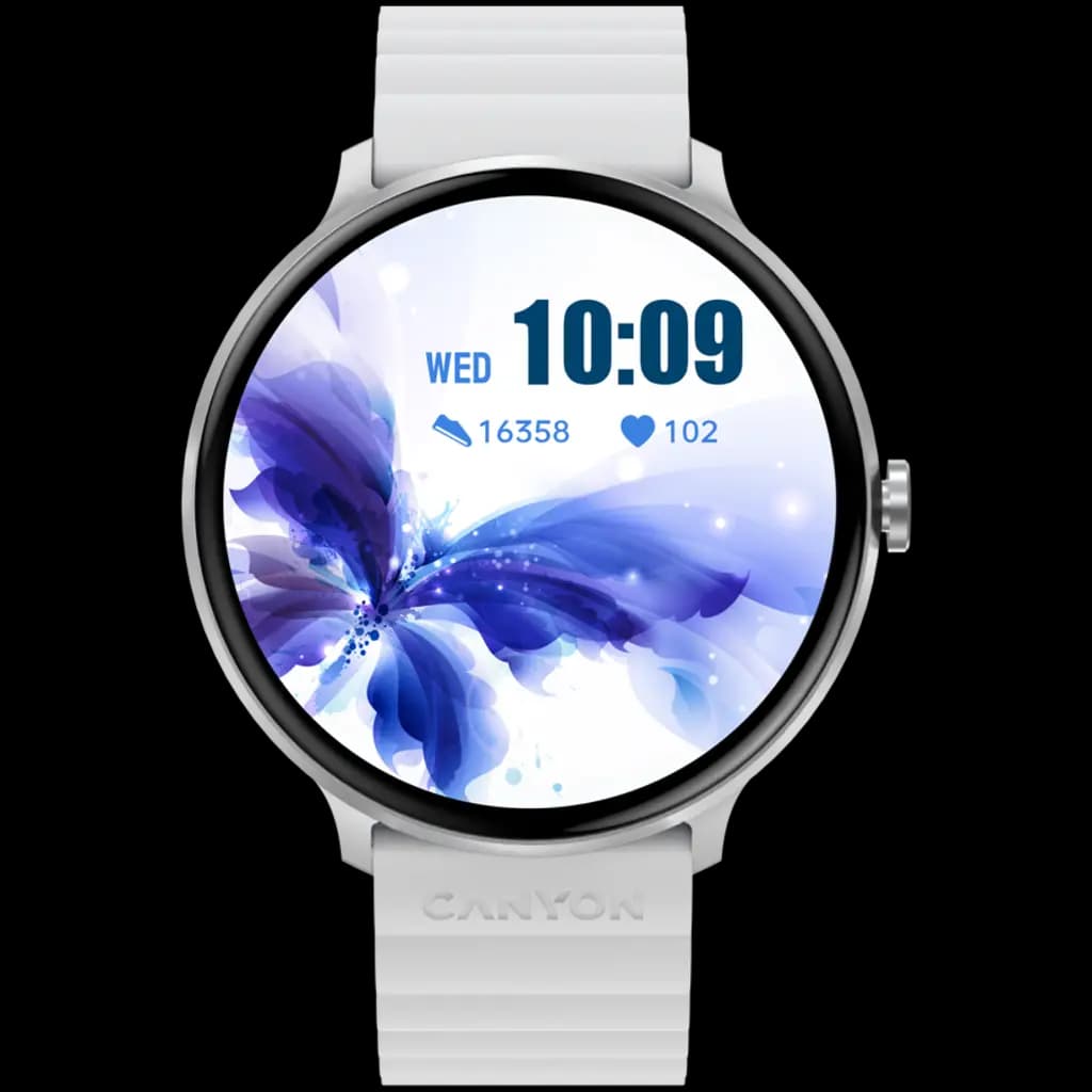 CANYON Smartwatch Jacky SW-69 Biało - Niebieski