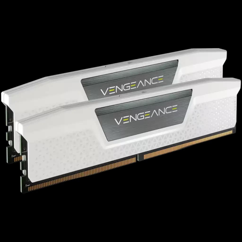 CORSAIR DDR5, 6000MHz 32GB 2x16GB DIMM, 40-40-40-77, XMP 2.0, Vengeance DDR5, Aluminium Heatspreader, 1.25V, for Intel 600 Series, Intel 700 Series, white