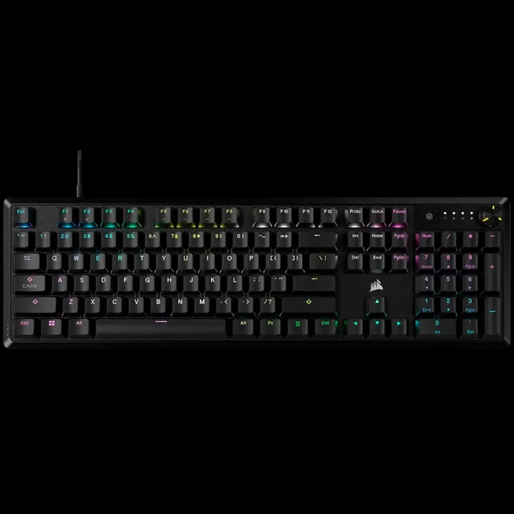 CORSAIR K70 CORE RGB Mechanical Black, Backlit RGB LED, MLX Red linear switches