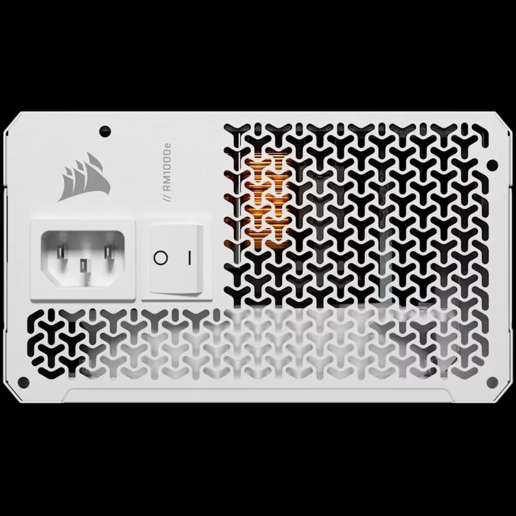 CORSAIR RM1000e White, 1000 Watt, Cybenetics Gold Certified, Fully Modular