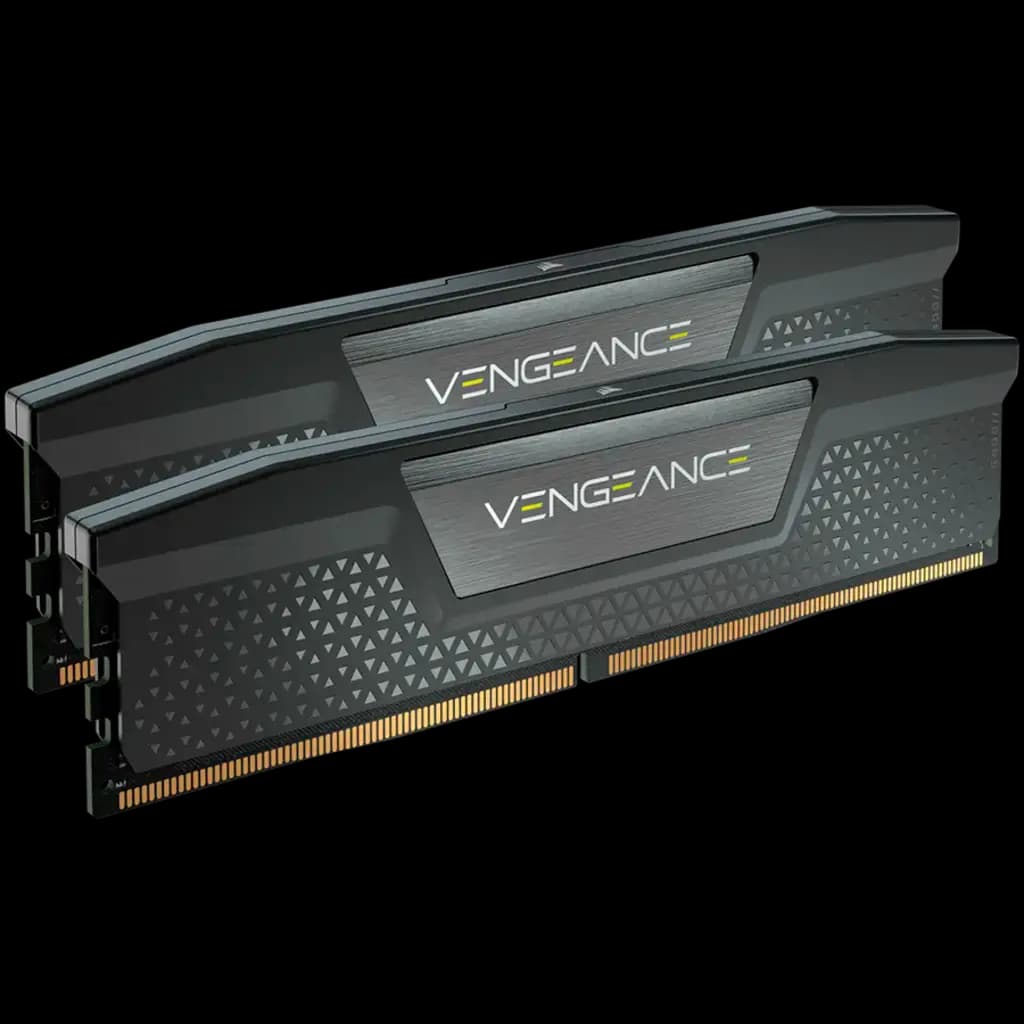 CORSAIR VENGEANCE DDR5 32GB (2x16GB) DDR5 6000 CL38-44-44-96 1.35V Std PMIC Intel XMP Memory - Black, 0840006684442