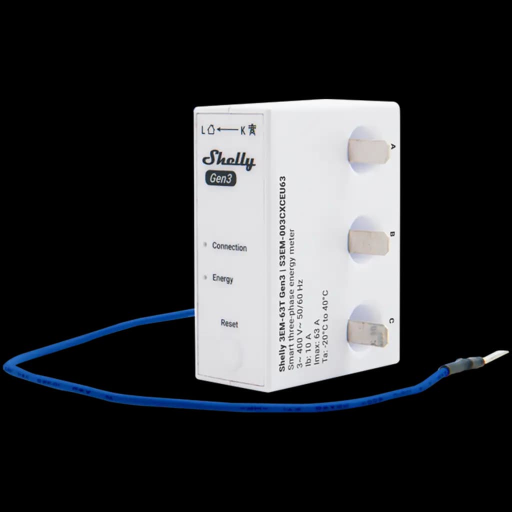 SHELLY 3EM-63T Gen3 miernik energii