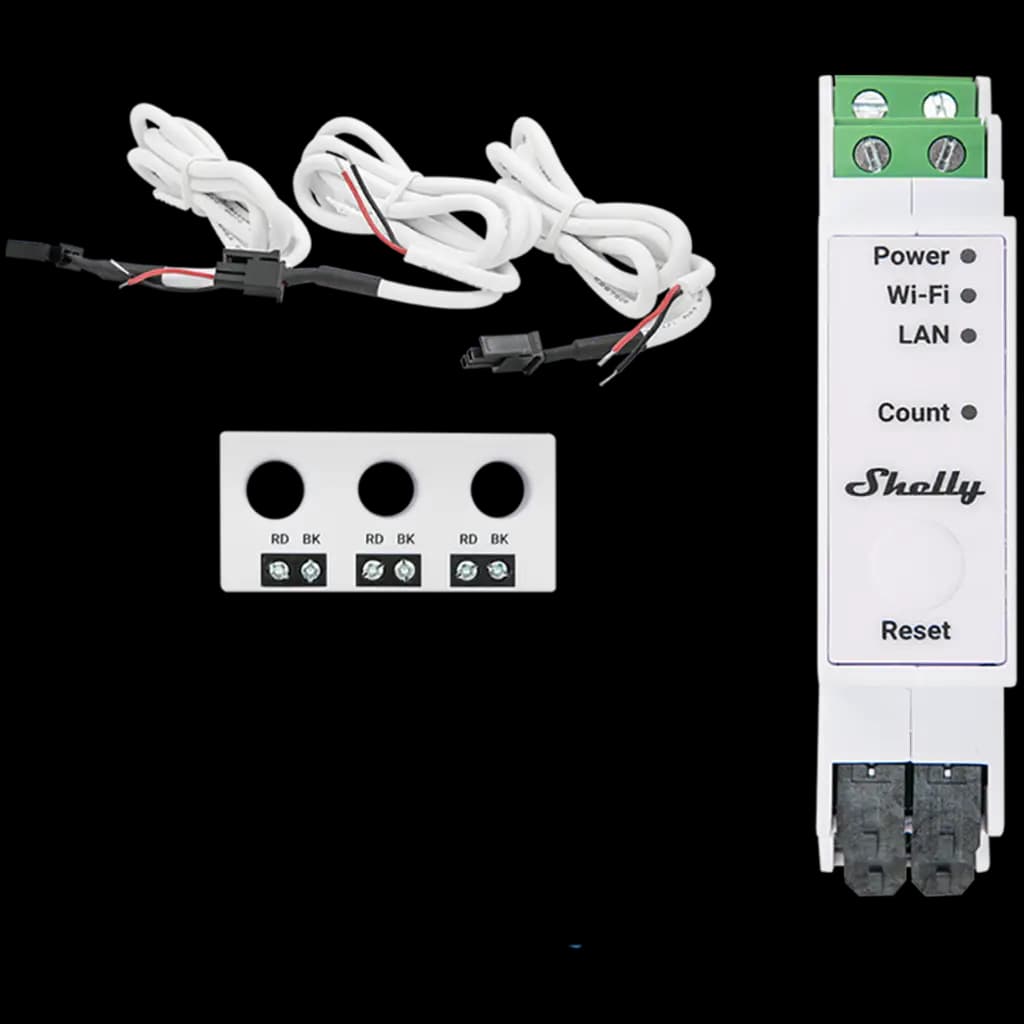 SHELLY Pro 3EM-3CT63 Naszynowy moduł pomiaru energii