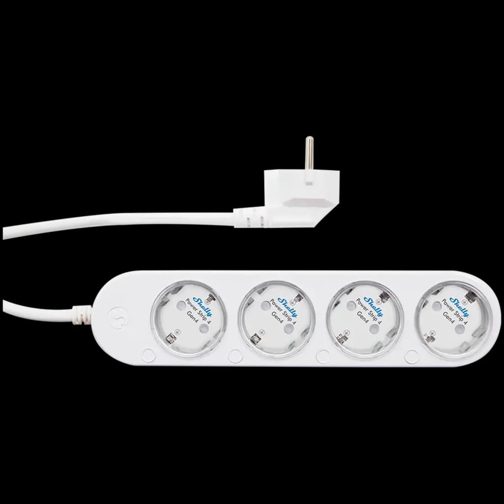SHELLY Pass Strip 4 Gen4 White inteligentna listwa zasilająca biała
