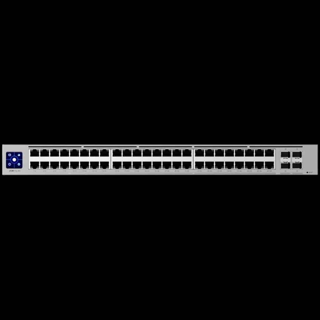 Ubiquiti Layer 3 Etherlighting USW-Pro-XG-48-EU switch with (32) 10 GbE, (16) 2.5 GbE, and (4) 25G SFP28 ports