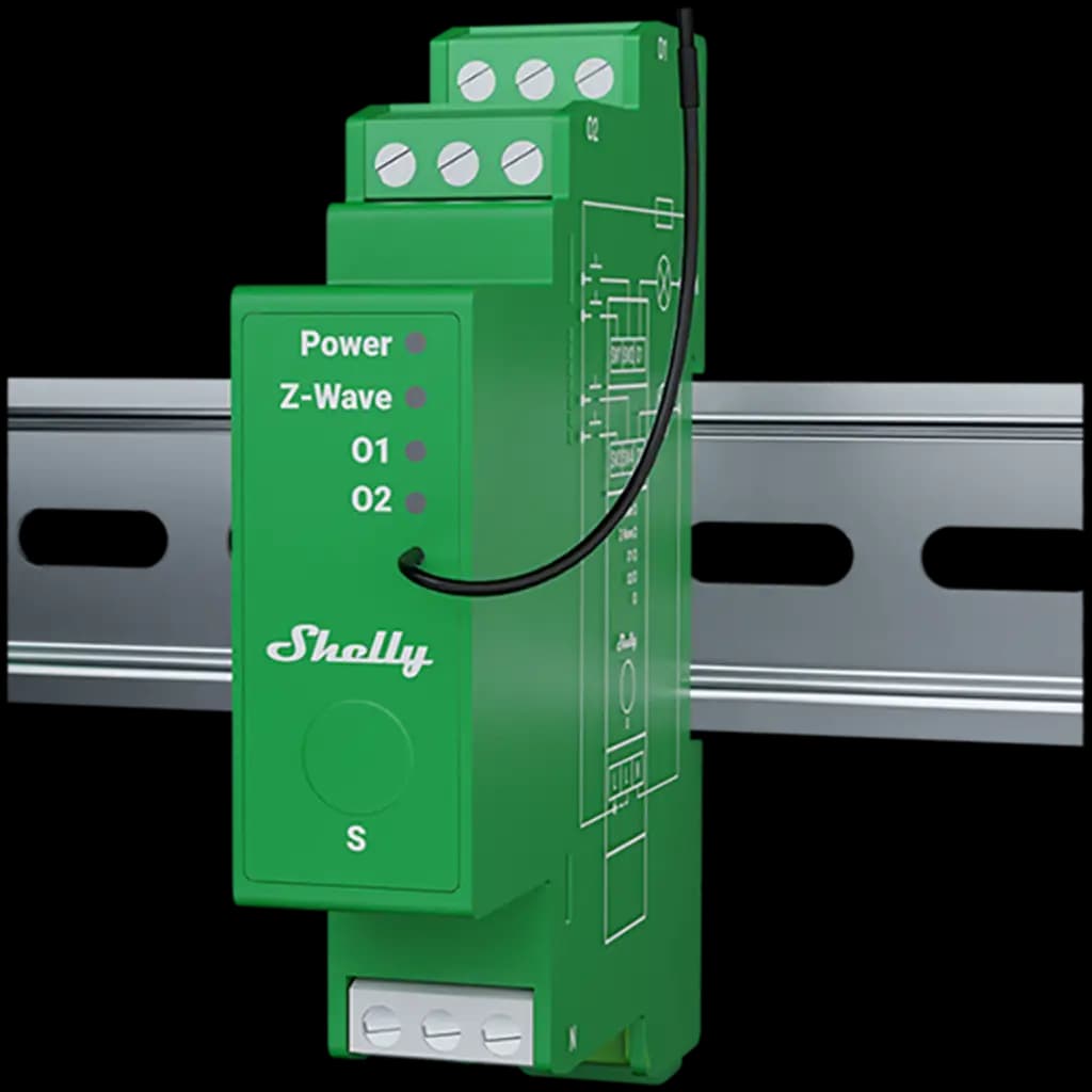 SHELLY Wave Pro Dimmer 2PM 2-kanałowy sterownik do sterowania oświetleniem z pomiarem mocy