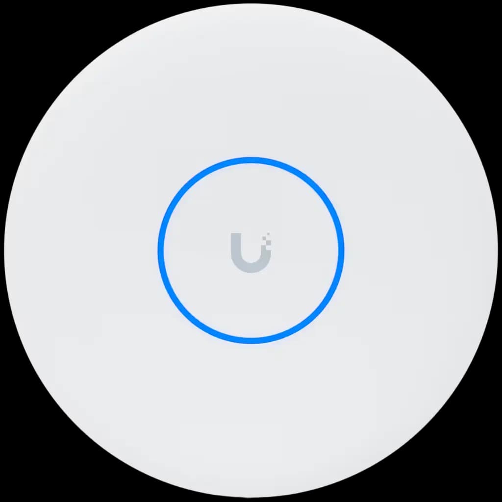 UBIQUITI UniFi Ceiling-mounted 6-stream WiFi 7 AP with 10/5/2.5/1 GbE support.