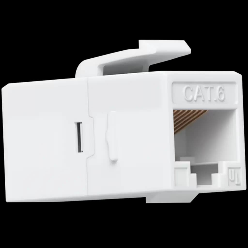 Ubiquiti UniFi UACC-Keystone-Coupler-C6 Cat6 keystone coupler, Easy snap-in installation on a blank patch panel, (12) Keystone Couplers per pack